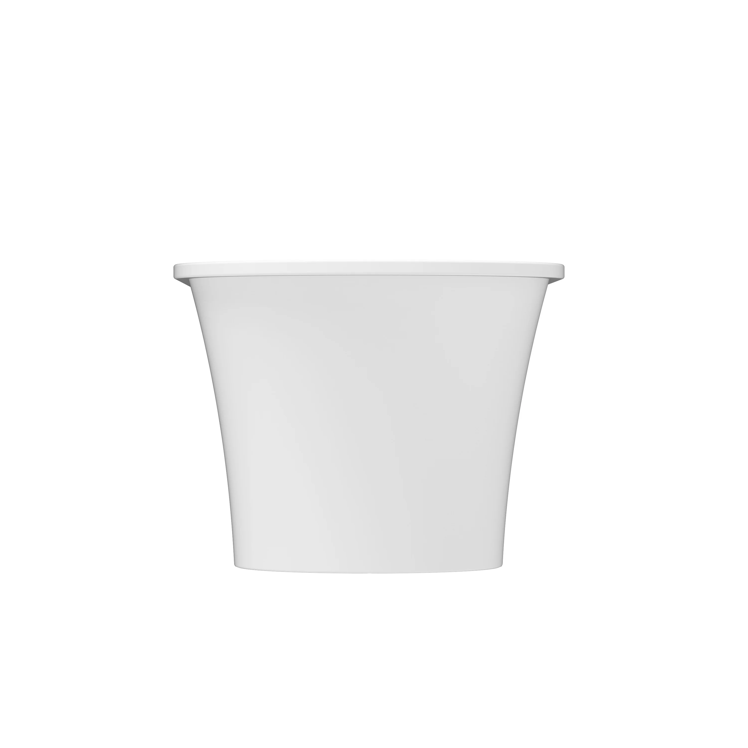 Nouri 66" Acrylic Freestanding Tub with Integral Drain in Matte White - Image 4
