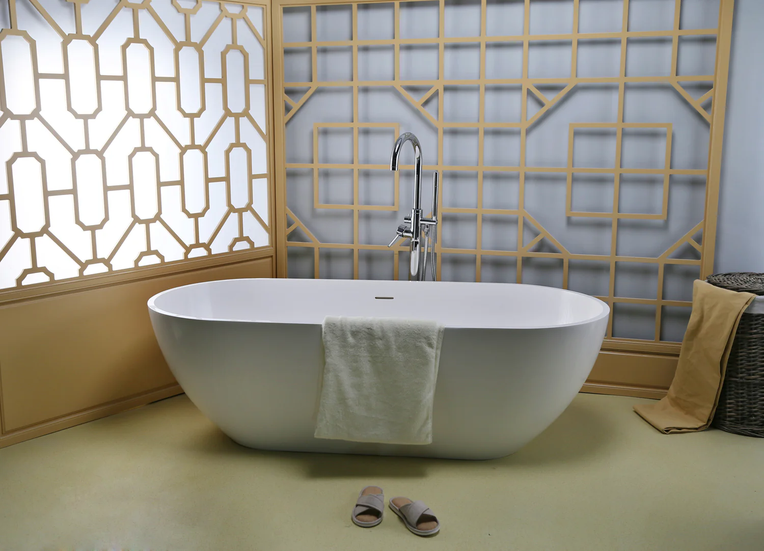 Nyoko 68" BARstone Freestanding Tub - Image 11