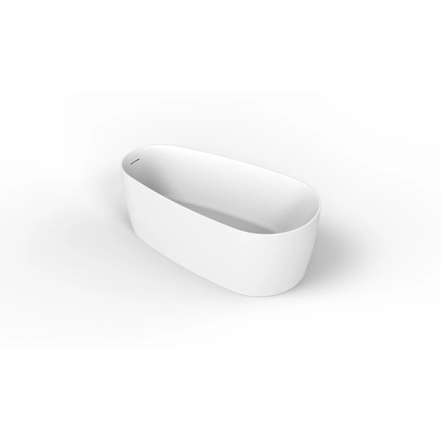 Olivia 59" Acrylic Freestanding Tub With Internal Drain - Image 2