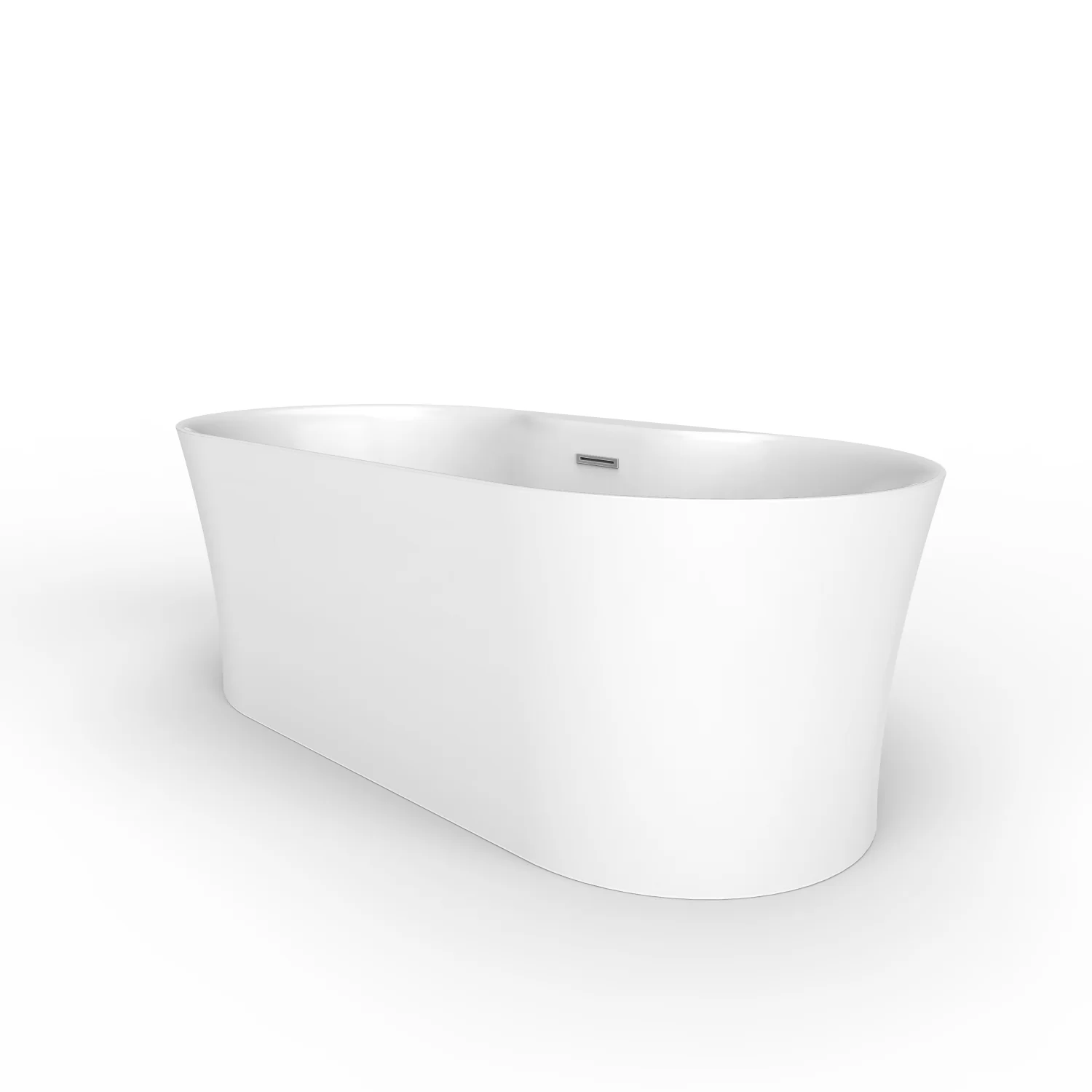 Onita 67" Acrylic Freestanding Tub with Integral Drain - Image 2