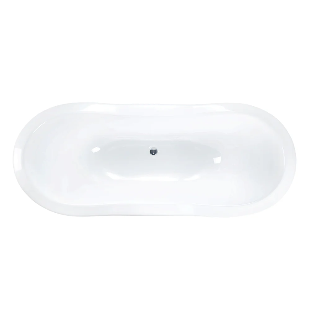 Oxnard 72" Cast Iron Double Slipper Tub on Base - Image 2