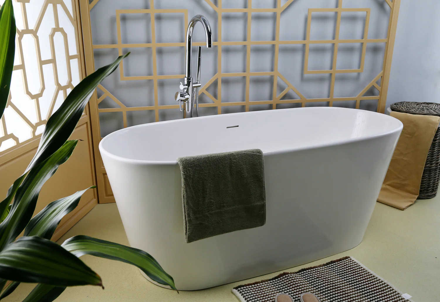 Paden 62" BARstone Freestanding Tub - Image 7