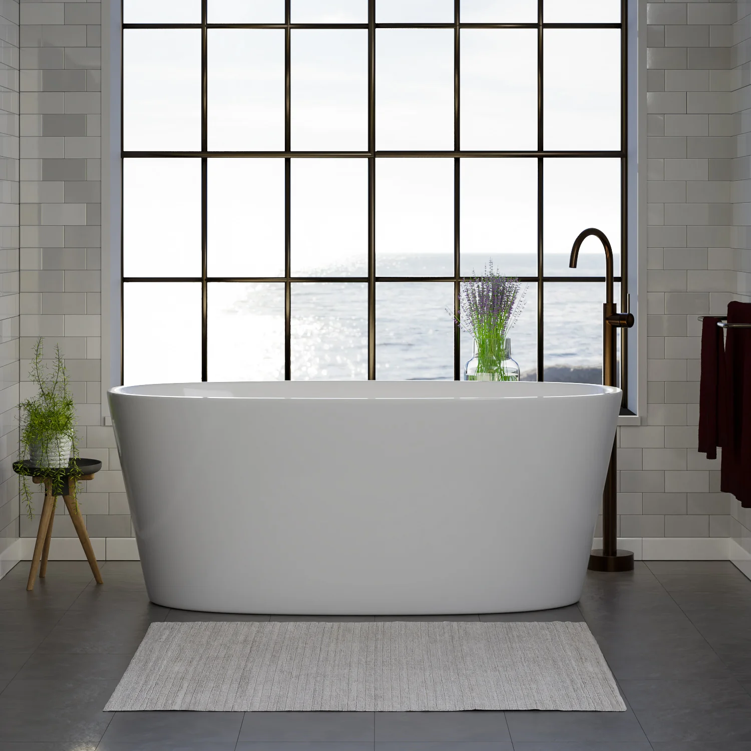 Paden 62" BARstone Freestanding Tub - Image 8