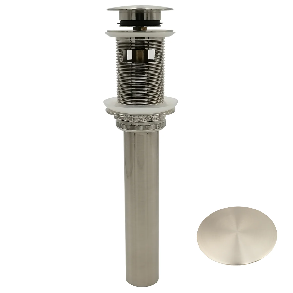 Push Pop-Up Sink Drain With Overflow - Image 2