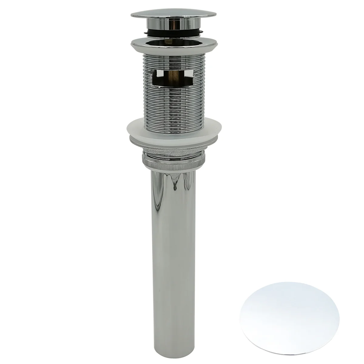 Push Pop-Up Sink Drain With Overflow - Image 3