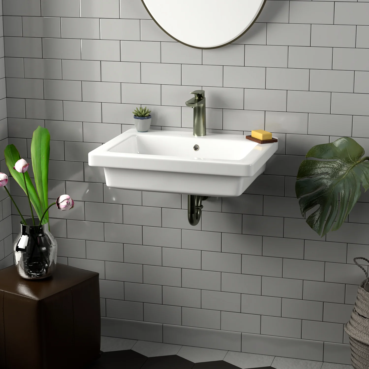 Resort 550 Wall-Hung Basin - Image 3