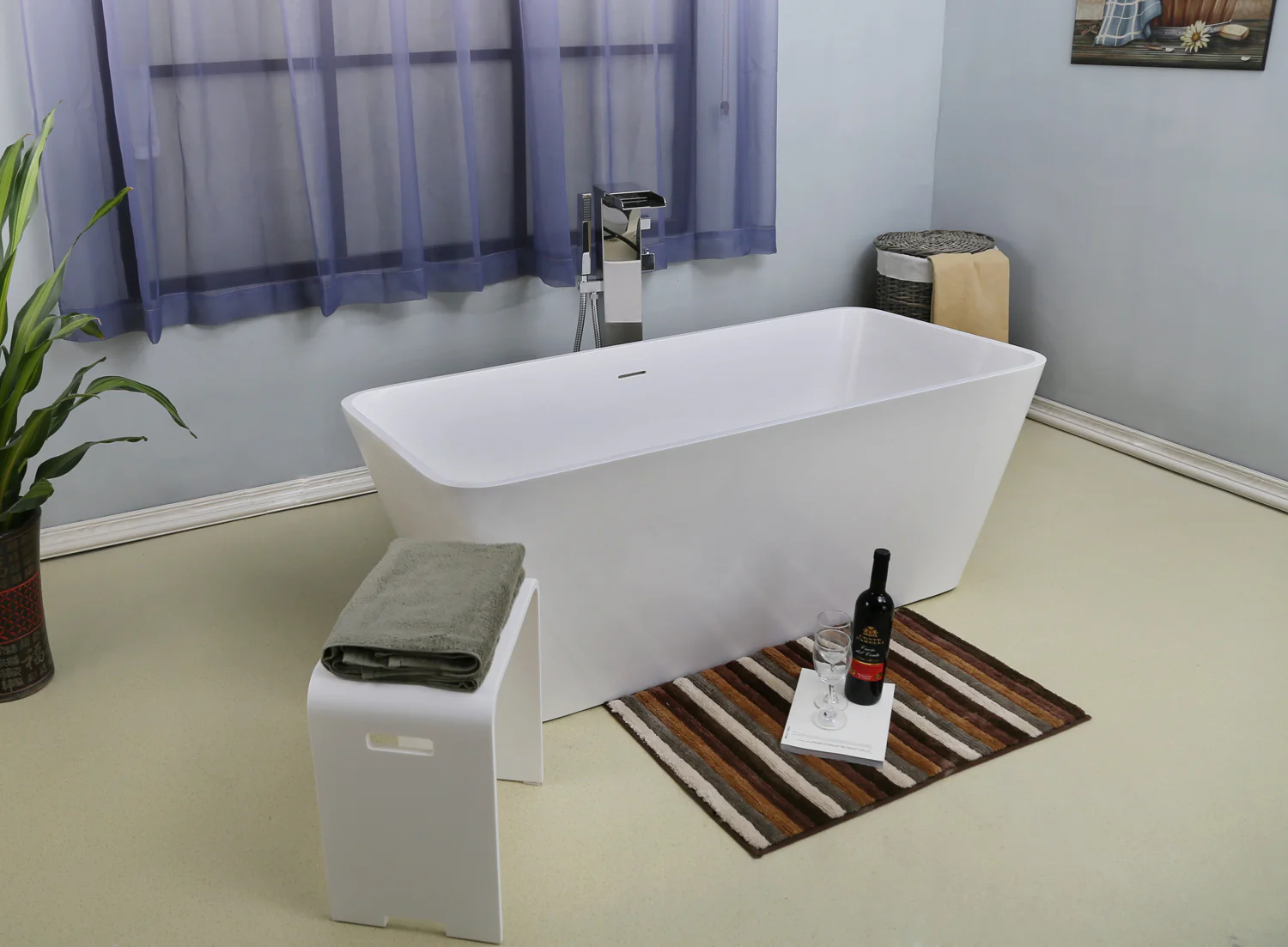 Romo 59" BARstone Freestanding Tub - Image 11