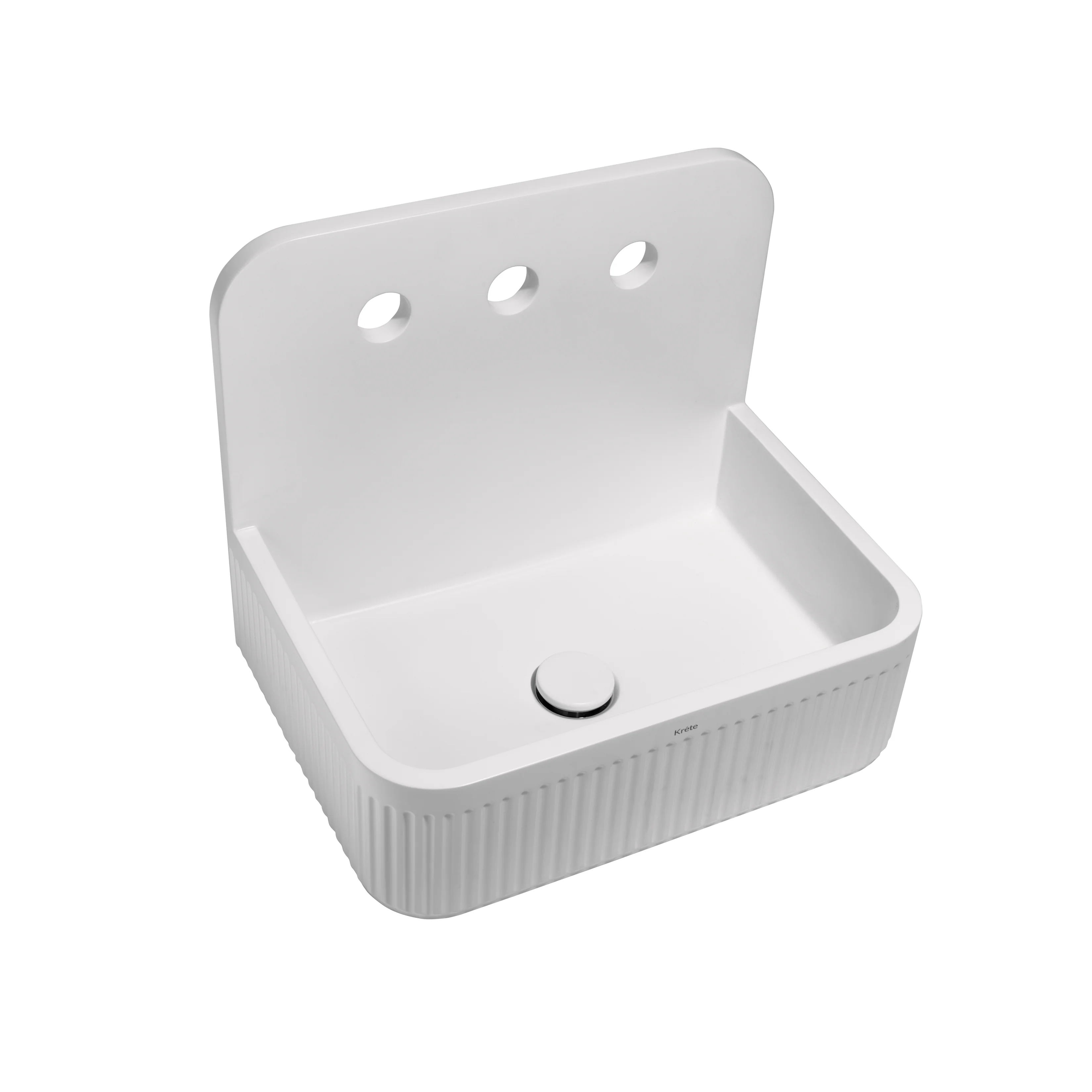 Zaros 17" Wall Mount Basin with Drain - Image 7
