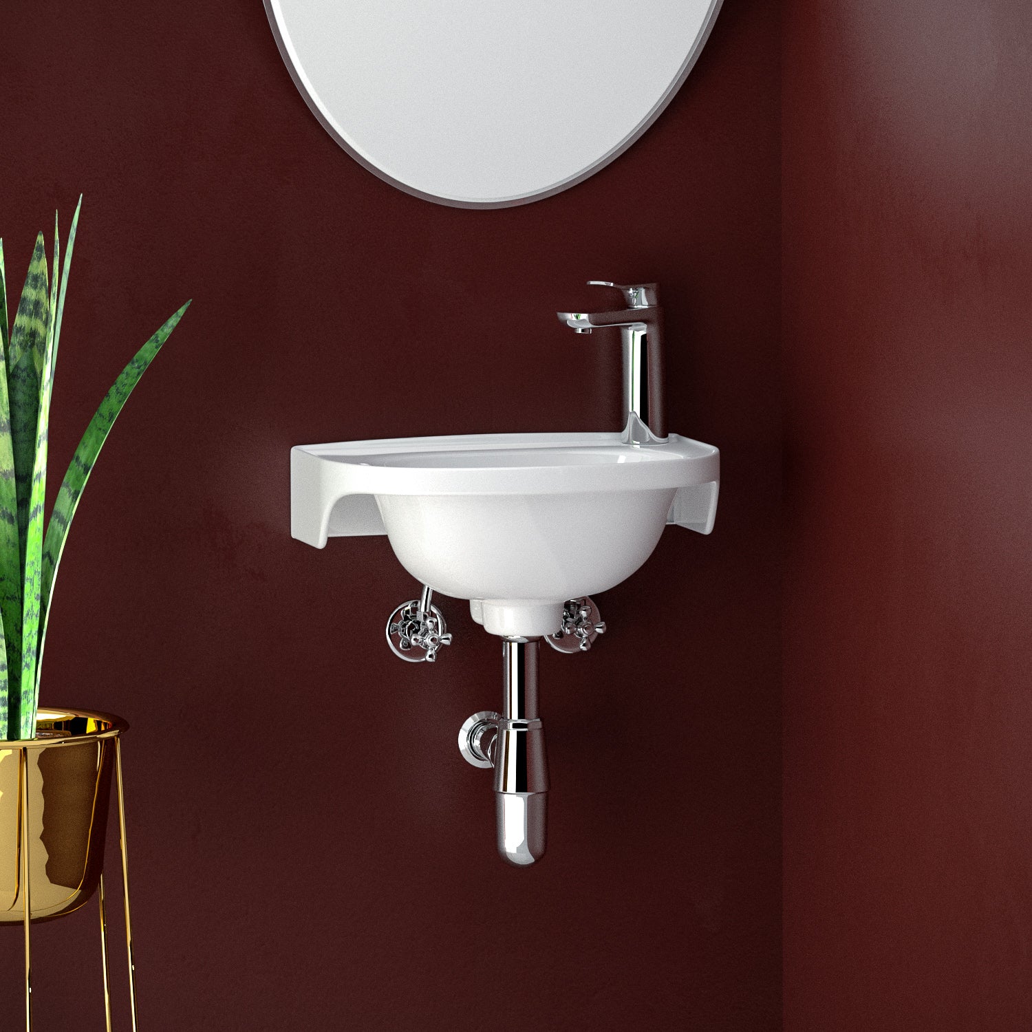 Tina Wall Hung Basin - Image 7