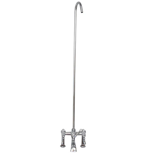 Tub Rim-Mounted Filler with Diverter and Riser - Image 7