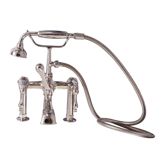 Tub Rim-Mounted Filler with Hand-Held Shower - Image 7
