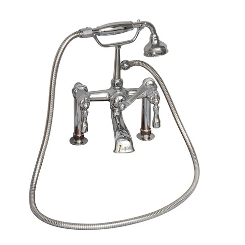 Tub Rim-Mounted Filler with Hand-Held Shower - Image 8