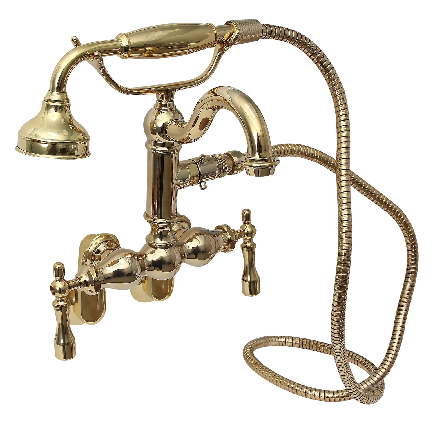 Tub Wall-Mounted Filler with Hand-Held Shower - Image 6